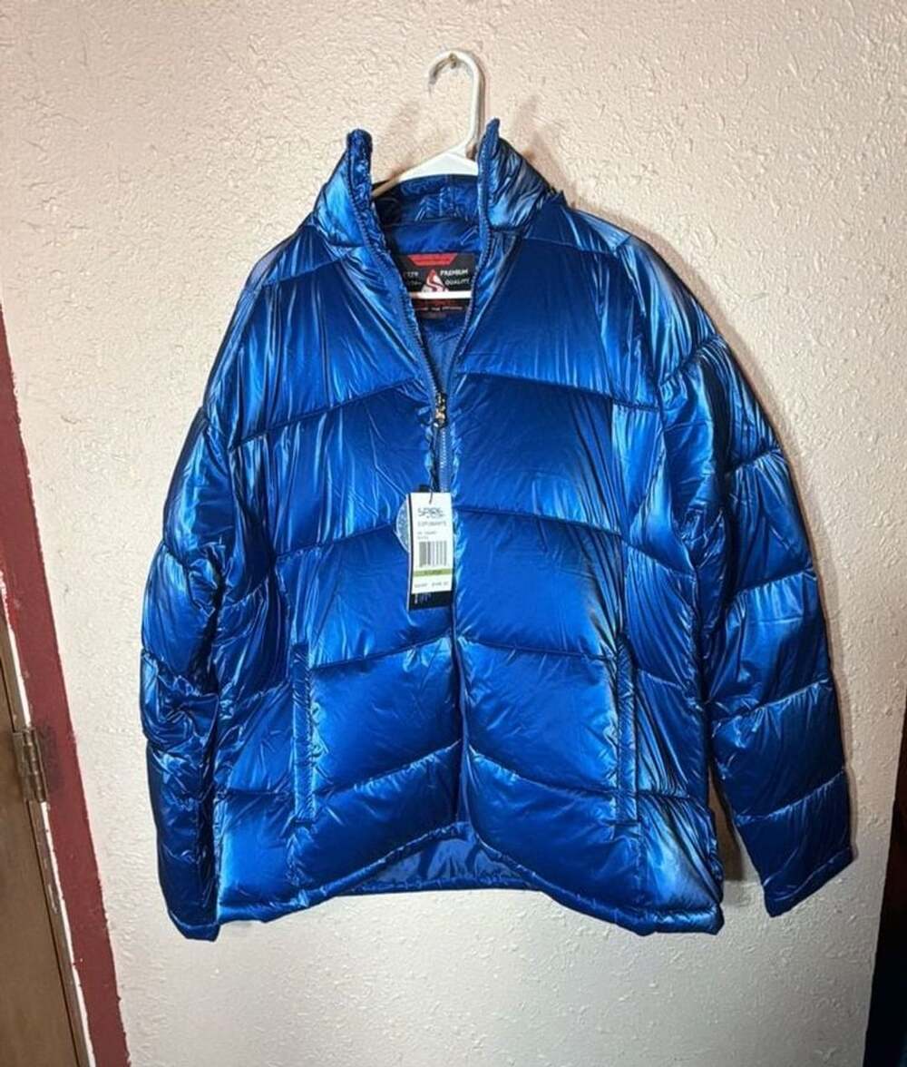Spire by Galaxy Espumante Puffer Jacket Size XL Royal Blue New with Tags